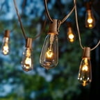 Better Homes and Gardens Glass Edison String Lights, 10 Count