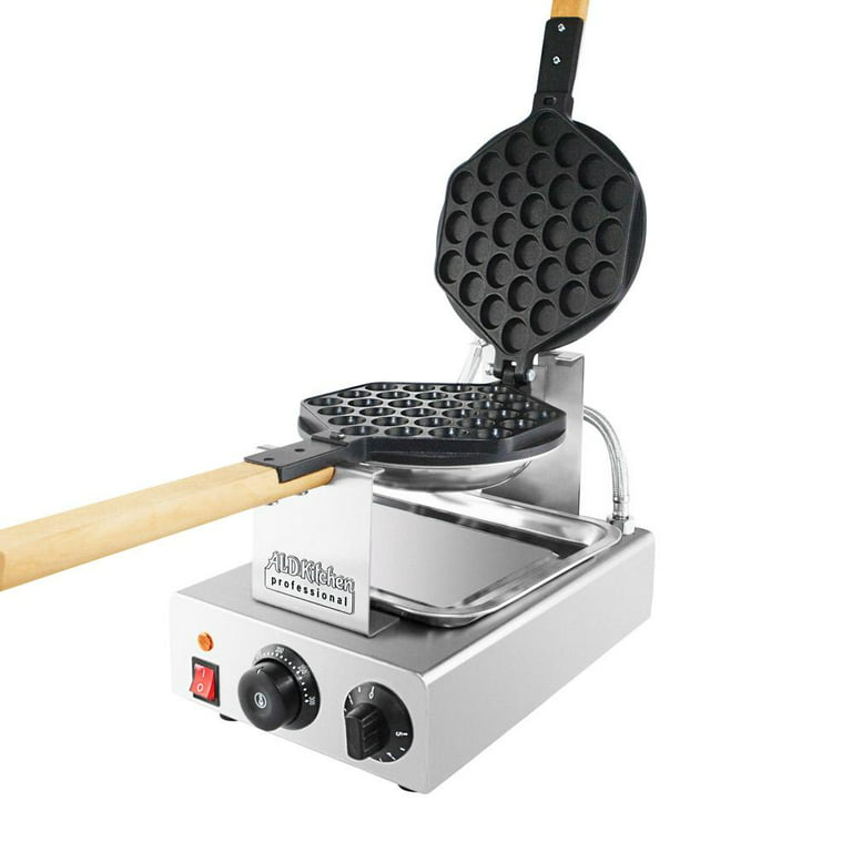 ALDKitchen Bubble Waffle Maker for Egg Puff and Hong Kong Waffles | Professional Electric Bubble Waffle Iron with Nonstick