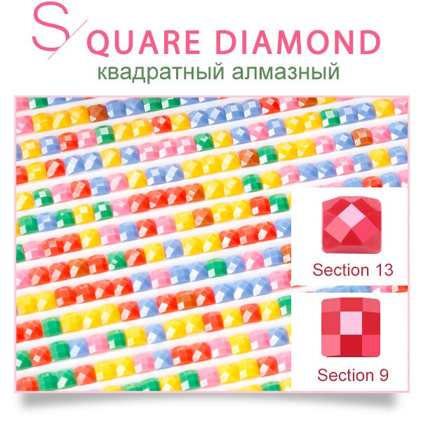 Fotos de pintura de diamantes HUACAN, imagen cuadrada completa personalizada de diamantes de imitación, bordado de diamantes, regalo para bebés, bodas y padres Tan Jianjun unisex