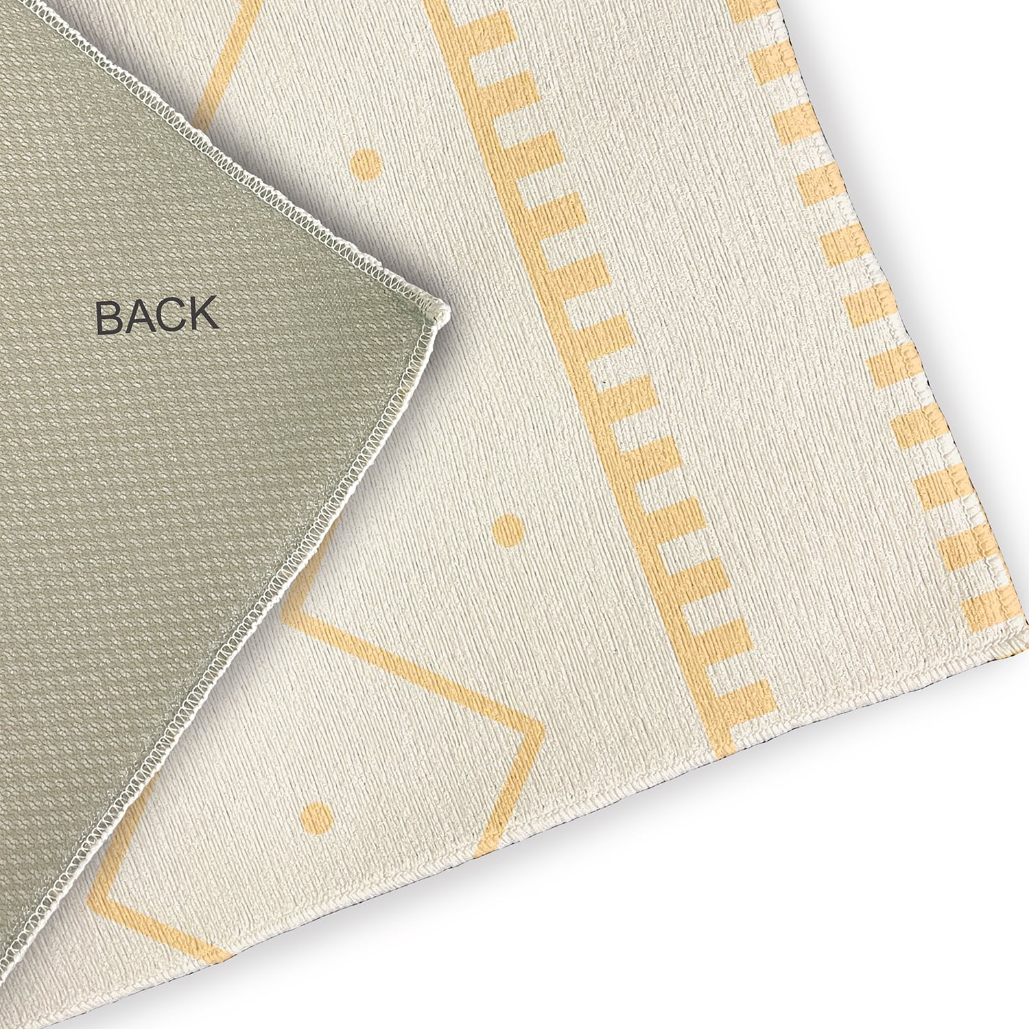 Simply Daisy 2' x 3' Corn Yellow Mudcloth Spring Chenille Indoor/Outdoor Rug