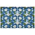 thumbnail image 2 of Little Blues Flower Three Tier Curtains Tier Kitchen Living Room Bedroom Balcony 2 Panels 27x36 Inch, 2 of 9