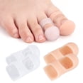 thumbnail image 5 of 2pcs Silicone Toe Guards Toe Caps Reduce Pressure From Shoes During Walking Running, 5 of 8