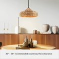 thumbnail image 6 of Hunter - Cambria 1-light Matte Black, Medium Size Pendant Light, Dimmable, Casual Style, Martini Shaped, for Bedrooms, Dining, Living Rooms - 49028, 6 of 8