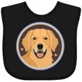 thumbnail image 3 of Inktastic Golden Retriever Dog Boys or Girls Baby Bib, 3 of 4