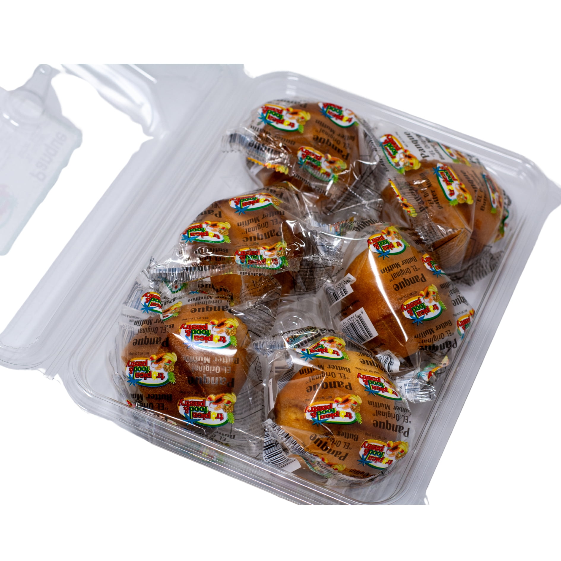 Gloria's Pastries El Original Panque, Pack of 6, Individually Wrapped - Latin-Inspired Muffins – Ready to Eat