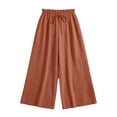 thumbnail image 3 of FchengtaiS Plus Size Womens Flowy Palazzo Pants Wide Leg Baggy Pants Boho Lounge Pants with Pockets, 3 of 7