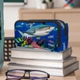 thumbnail image 6 of MUOOUM Pencil Case, Ocean Fish Shark Coral Large Capacity Pencil Pouch Stationery Pen Bag, 6 of 7