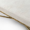 thumbnail image 2 of Lalia Modern Upholstered 48-inch Hammered Metal Accent Bench with Roll Arms, Matte Gold, 2 of 13