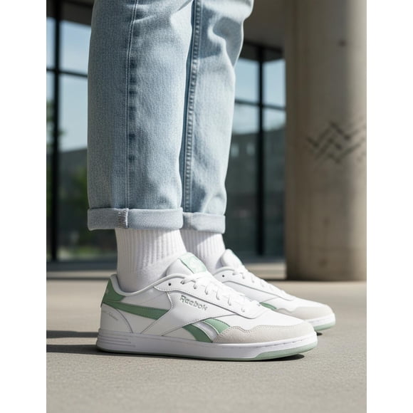 Tenis Reebok Hombre Court Advance Blanco Verde Casual blanco 9 MX