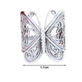 thumbnail image 5 of Joernso Women Ring Carving Elegant Hypoallergenic Golden Silver Color Retro Butterflies Finger Ring Fashion Jewelry, 5 of 7