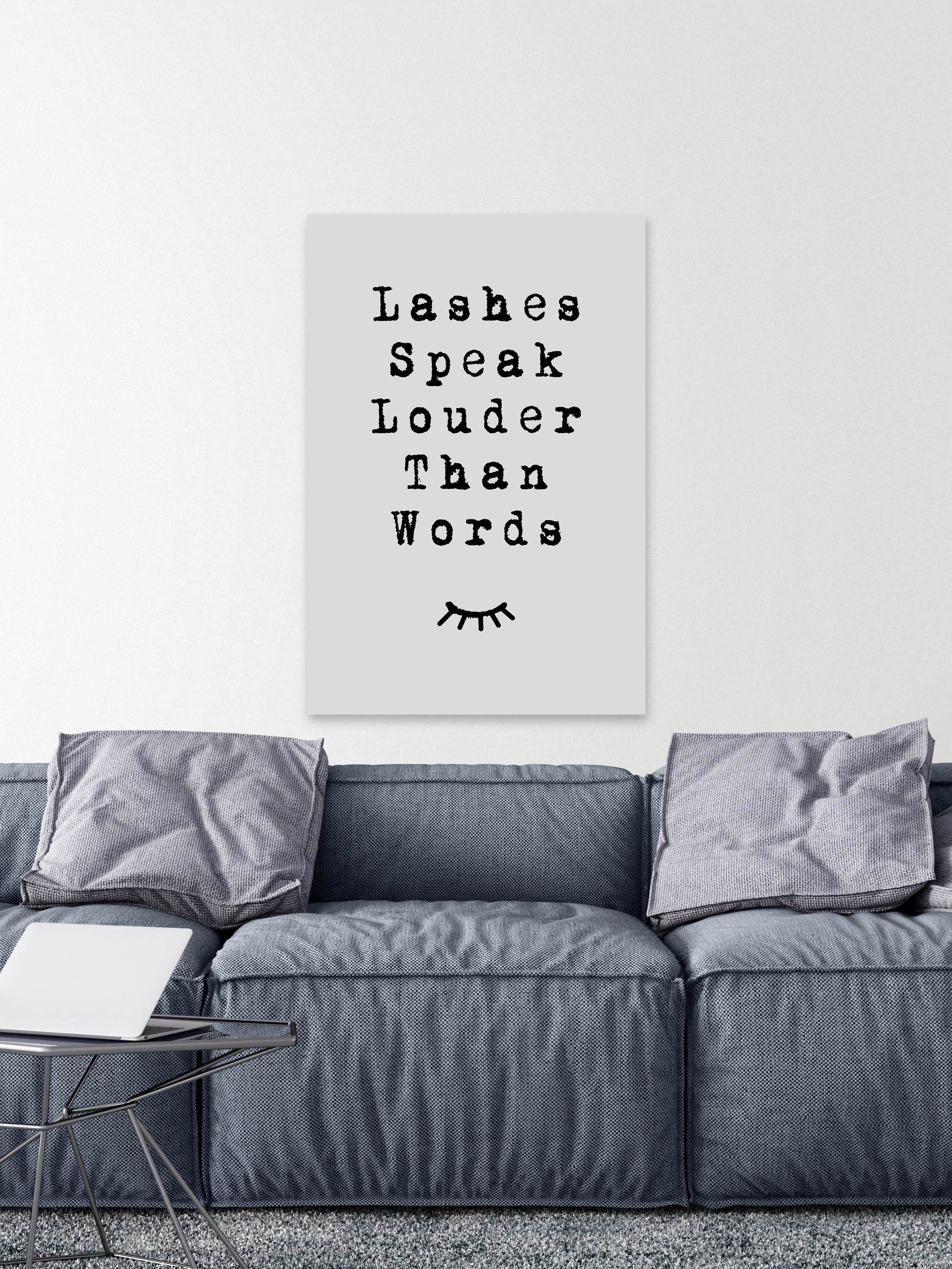 Lashes Speak Painting Print on Wrapped Canvas