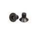 thumbnail image 2 of Tornillo de cabeza plana hexagonal con casquillo, metal negro niquelado, grado 10.9, M3x5mm, 50 piezas, 2 of 2