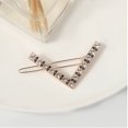 thumbnail image 3 of 4PCS Women Hair Clip Decorative Simple Rhinestone V Shaped Hair Pin Bobby Pin, 3 of 10