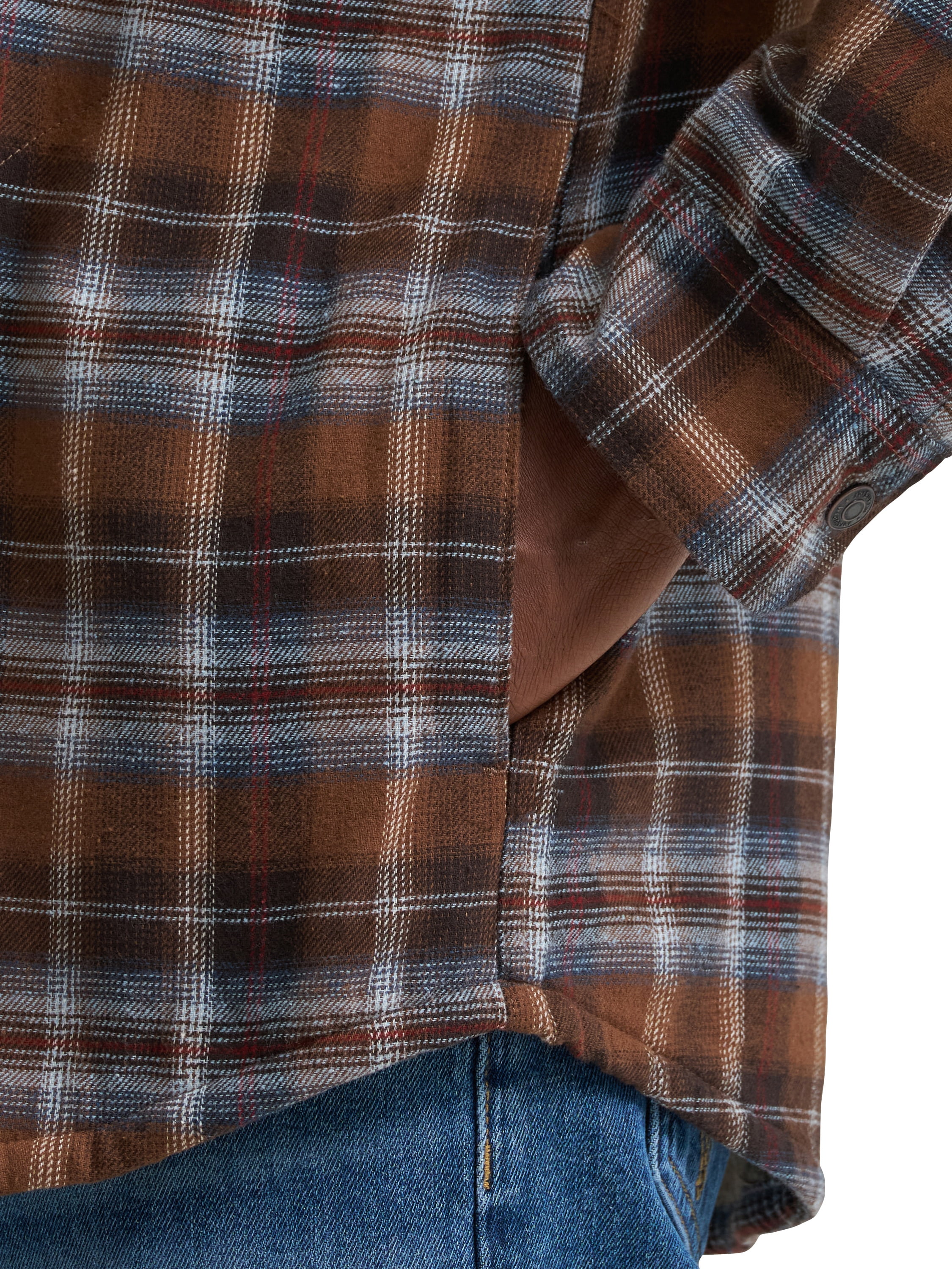 Wrangler® Men's and Big Men's Sherpa Lined Relaxed Fit Heavyweight Shirt Jacket, Sizes S-2XL