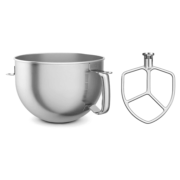 Cfweater 6 Qt Bowl & Flat Beater Set Compatible with KitchenAid