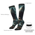 thumbnail image 4 of Naloa Wave Sailboat Shark Thigh High Socks Extra Long Stretchy Sock Women Over Knee High Opaque Stocking Daily Wear, 4 of 6