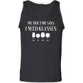 thumbnail image 1 of My Doctor Says I Need Glasses Adult Tank Top, 1 of 2