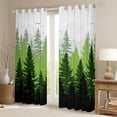 thumbnail image 2 of Feelyou Woodland Botanical Blackout Curtains Set of 2 (52x84 Each) for Adult, Green Tree Plant Window Curtains, Rustic Farmhouse Curtains and Drapes, Blackout Curtains Bedroom Decor, 2 of 6