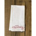 thumbnail image 1 of One Bella Casa 82015TW Merry Christmas Lettered Tea Towel - Red, 1 of 1