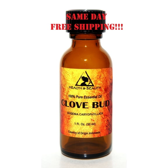 CLOVE BUD ESSENTIAL OIL AROMATHERAPY 100% PURE NATURAL GLASS BOTT 1.0 OZ, 30 ml