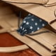 thumbnail image 5 of Bolsas de cuerda impresas en forma de estrella de 2 piezas, color azul marino, tela de lino, 5 of 5