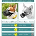 thumbnail image 4 of Dog Muzzle With Adjustable Straps, Soft Mesh Covered Muzzles For Small Medium Large Dogs, 4 of 5