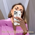 thumbnail image 5 of Skal till iPhone 16 Pro Max, Bling Glitter 3D Rosett Mobilskal Sött Glittrigt Kristallklart Rosett Slim Mjukt Tåligt Skyddande Skal Svart Black, 5 of 5