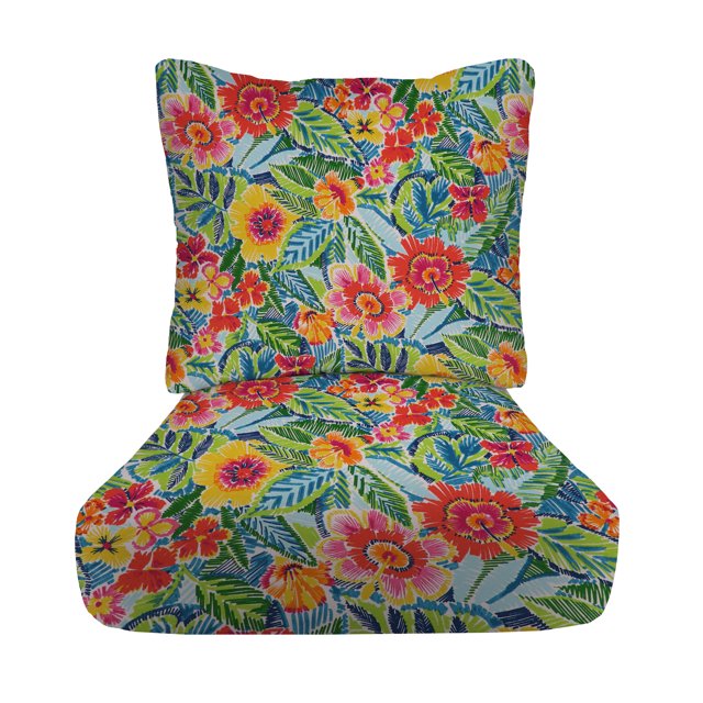 RSH Décor Indoor Outdoor Deep Seating Cushion Set, 24”x 27” x 5” Seat