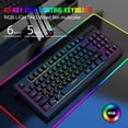 thumbnail image 3 of Teclado mecánico para juegos con cable de 87 Teclas USB portátil shamjiam, 3 of 9