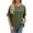 Olive Green, variant on WREESH Women's Fashion Tops Oversized Short Sleeve Crew Neck T-Shirts in Solid Colors Gray