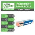 thumbnail image 2 of [5 Pack] EcoQuality Baking Parchment Paper Non-stick Silicone Coated Baking Paper Roll for Cakes, Smoking, BBQ, Cookies, Pizza, Pan Liners, Kosher 12 inch x 50 FT, 2 of 7