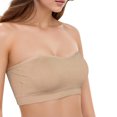 thumbnail image 2 of Strapless Bandeau Bra, Wireless Seamless Bralettes Stretchy Tube Top Bra for Women, 2 of 7