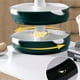 thumbnail image 4 of Inteprter Soporte para olla caliente con placa giratoria de ABS con estante para ingredientes de doble capa que permite la libertad en la olla Cocina y Comedor Verde oscuro, 4 of 6