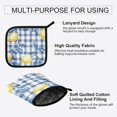 thumbnail image 3 of Yayeee Oven Mitts and Pot Holder Set of 4 Heat Resistant Kitchen Gloves Baking Hot Pad, Light Lemon, 3 of 5