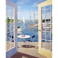 thumbnail image 3 of Saxe, Carol 15x18 Black Modern Framed Museum Art Print Titled - Table on the Harbor, 3 of 5