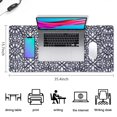thumbnail image 5 of Long Mouse Pads for Desk,Blue and White Abstract Pattern Desk Mats on Top Of Desks, Desk Mouse Pad Extra Large with 3mm Non-Slip Base and Stitched Edge for Gaming,Office,Work,Home 35.4"x15.7", 5 of 6