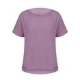 thumbnail image 4 of TODOZO Short Sleeve Shirts for Women Crew Neck Blouses Gauze Shirts Cotton Loungewear Tunic Shirts Basic Tees Tops Round Neck Top Boho Clothing Trendy 2026 Tunic Tops for Women Loose Fit T Shirt XXL, 4 of 7