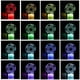 thumbnail image 2 of Luz de Noche 3D Led Lámpara de Noche Táctil Colorida Lámpara de Mesa Luz de Ambiente Irfora Luz de noche, 2 of 7