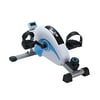 INSGYM Sitting Stationary Exercise Bike - with 8-Level Adjustable Steppers for Exercise Office, Home Mini Exercise Equipment While Sitting Under Desk Bike Hands Pedal Exerciser IPE210-WHITE/BLUE