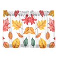 thumbnail image 7 of Yayeee Kitchen Curtains Tier Pair Light Filtering 27"x36" Rod Pocket Short Cafe Window Panel, Blue Leaves, 7 of 7