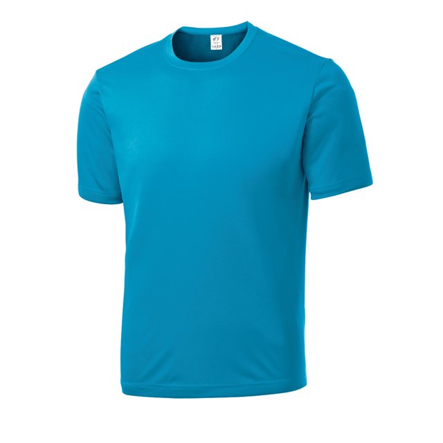 Camisa de absorción de la humedad de la manga corta de los hilos de la gravedad - azul atómico - 3x-grande Gravity Threads Camiseta de manga corta