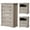 Gray, variant on Limthesky Dresser and Nightstand set，3-Piece Bedroom Set, 5 Drawer Dresser & 2 Drawer Nightstands with Charging Station ,Dressers Set with Anti-Tip Device for Bedroom, Brown