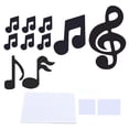 thumbnail image 1 of Music Note Wall Sticker DIY Innovative Embossed Decals Home Bedroom Background DecorationBlack, 1 of 5