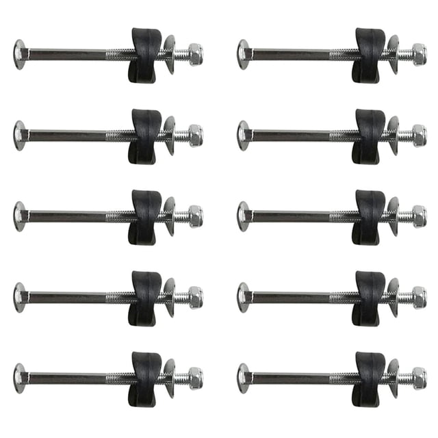 Soidarity Tornillo de cama elástica de repuesto, 12 piezas, tornillos de fijación chapados desmontables universales portátiles, piezas de acero para Accesorios para máquinas de ejercicios Soidarity OD021784-00B