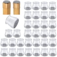 thumbnail image 1 of 32 protectores de patas de silla para pisos de madera dura, almohadillas de fieltro de silicona para proteger los pisos de arañazos y ruido, movimiento suave para pies de silla, 1 of 5