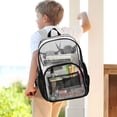 thumbnail image 7 of PVC Transparent Backpacks Clear Backpack for Travel and Outings Grey Highland Cattle, 7 of 7