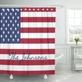 thumbnail image 1 of Cortina de Ducha ABPHQTO Bandera Estrellas y Rayas Rojo Blanco Azul 150x180 cm, 1 of 1