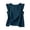 Navy, variant on IUYRTFE Women's Ruffle Sleeve Round Neck Tank Top 100% Cotton Linen Loose Fit Summer Casual Blouse