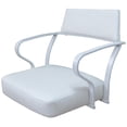 thumbnail image 3 of Carolina Swivel Bar Height 30" Metal WB Stool - White Vinyl - White, 3 of 3