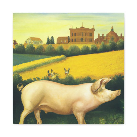 Pig in a Party - Canvas